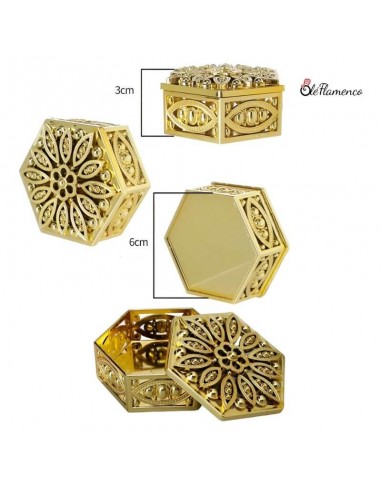 Pendientes Flamenca Aro y flores