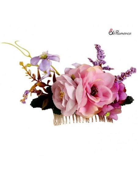 Flores Flamencas con Peina