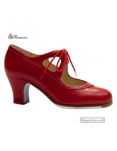 Zapatos de  Flamenco Profesional  Candor Rojo