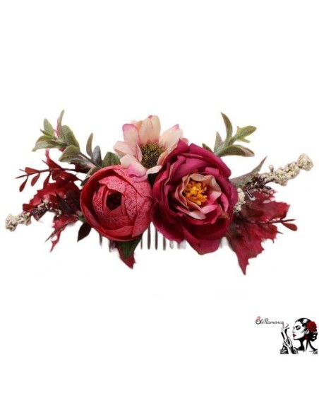 Flores Flamencas con Peineta