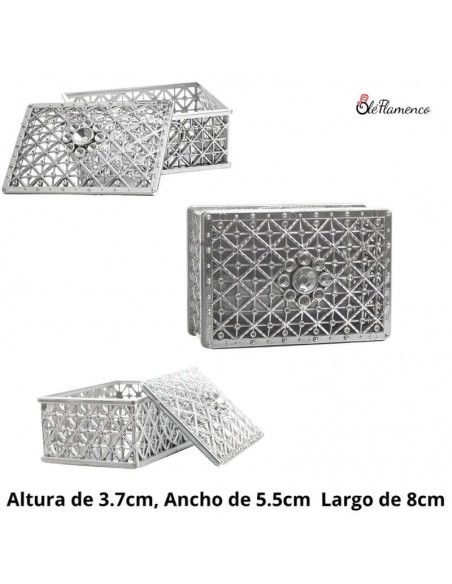 Pendientes de flamenca aro flor anacarados