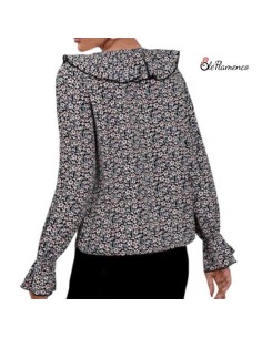 Blusa Estampada de Mujer con Volantes y Aire Flamenco 2