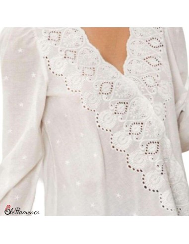 Blusa de Mujer con Bordado Elegante-Calidad y...