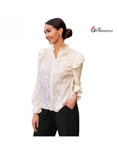 Blusa mujer con estampado original y detalles...