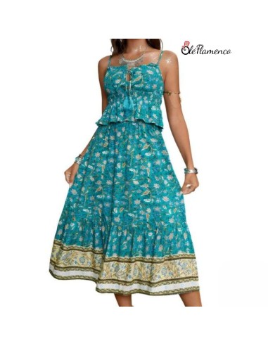 Conjunto floral dos piezas para romeria Amanecer