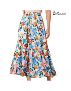 Falda floral  para romeria Candela