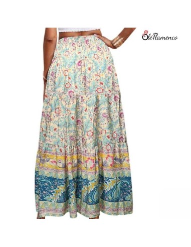 Falda floral  para romeria Lola