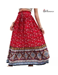 Falda floral  para romeria Carmen