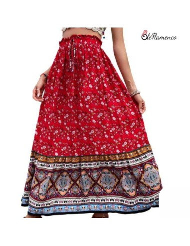 Falda floral  para romeria Carmen