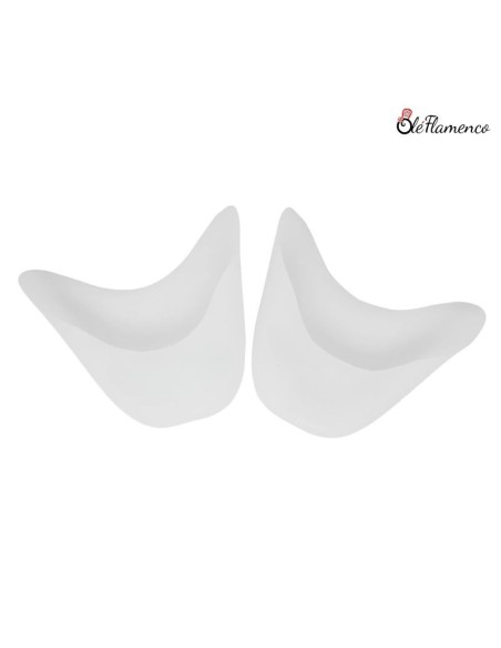 Protectores de silicona blancos para zapatillas de punta