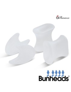 Separadores de gel Space Pack Bunheads colocados entre los dedos del pie 2
