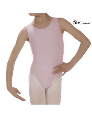 Maillot básico de algodón con tirante ancho para ballet